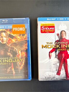 The Hunger Games Mockingjay Part 1 & Part 2 Blu-ray DVD Combo Pack Sealed